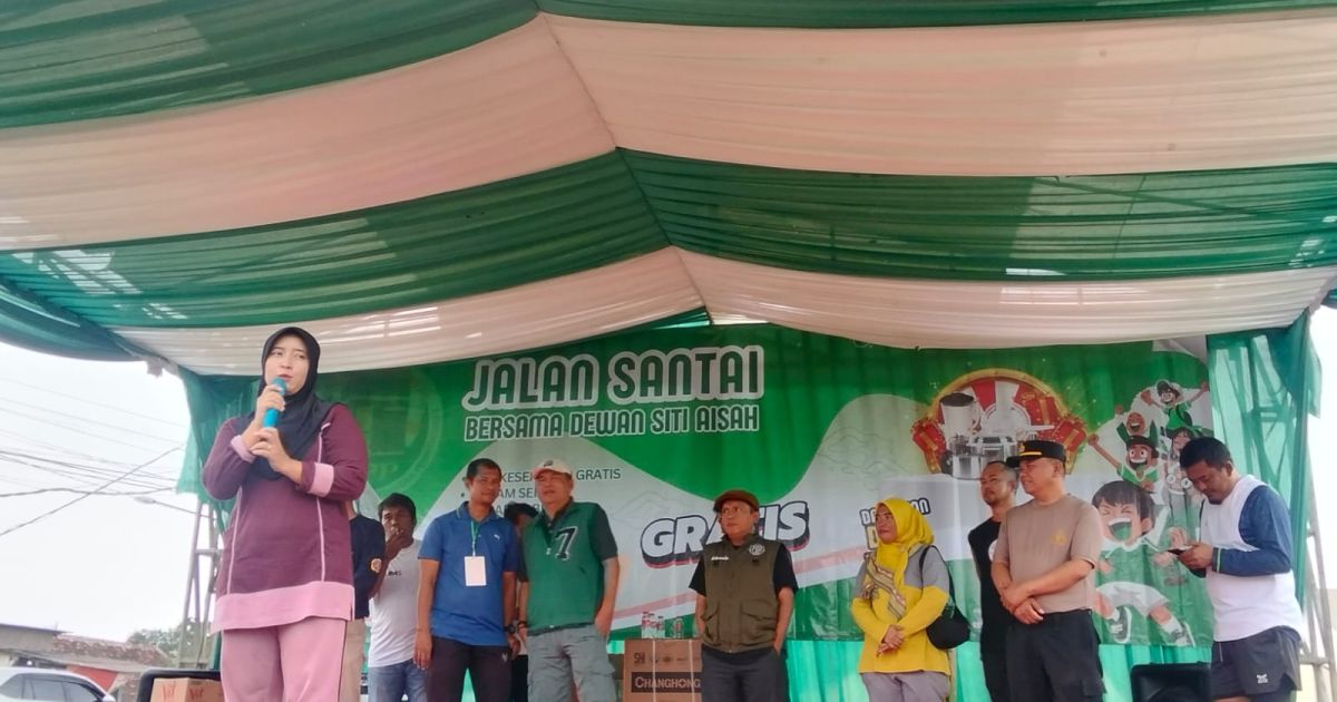 Jalan Santai Menjelang Ramadhan 1447, Siti Aisyah DPRD Kabupaten Bogor Bersama Masyarakat