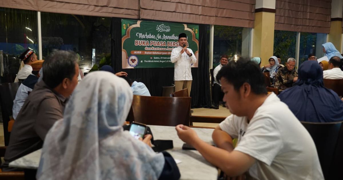 Anggota DPRD Kota Bogor, H. Karnain Asyhar, menghadiri acara buka puasa bersama sekaligus santunan anak yatim.