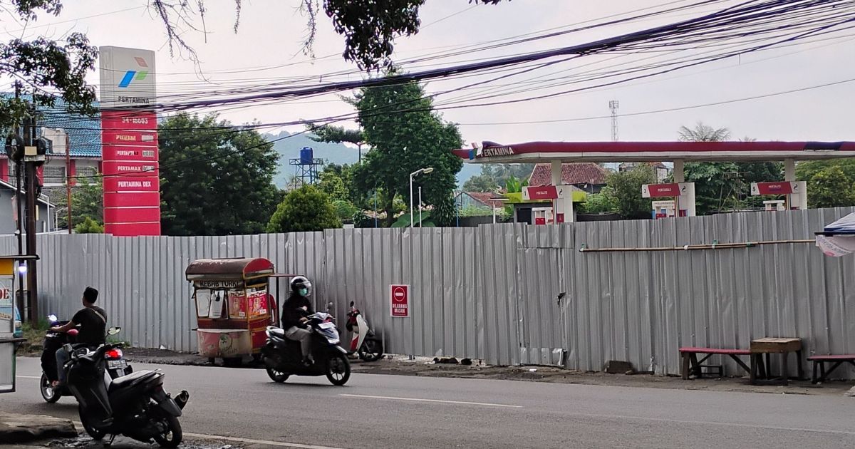 SPBU Leuwiliang Tutup Sementara, Diduga Sedang Dalam Perbaikan