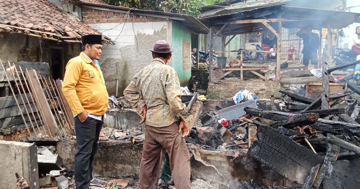 Masak Ubi Berujung Petaka, Rumah Warga Warungkiara Ludes Dilalap Si Jago Merah