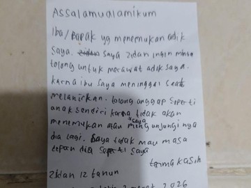Bayi Ditinggal di Gerobak Nasi Uduk: Surat Pilu Kakak 12 Tahun Terungkap