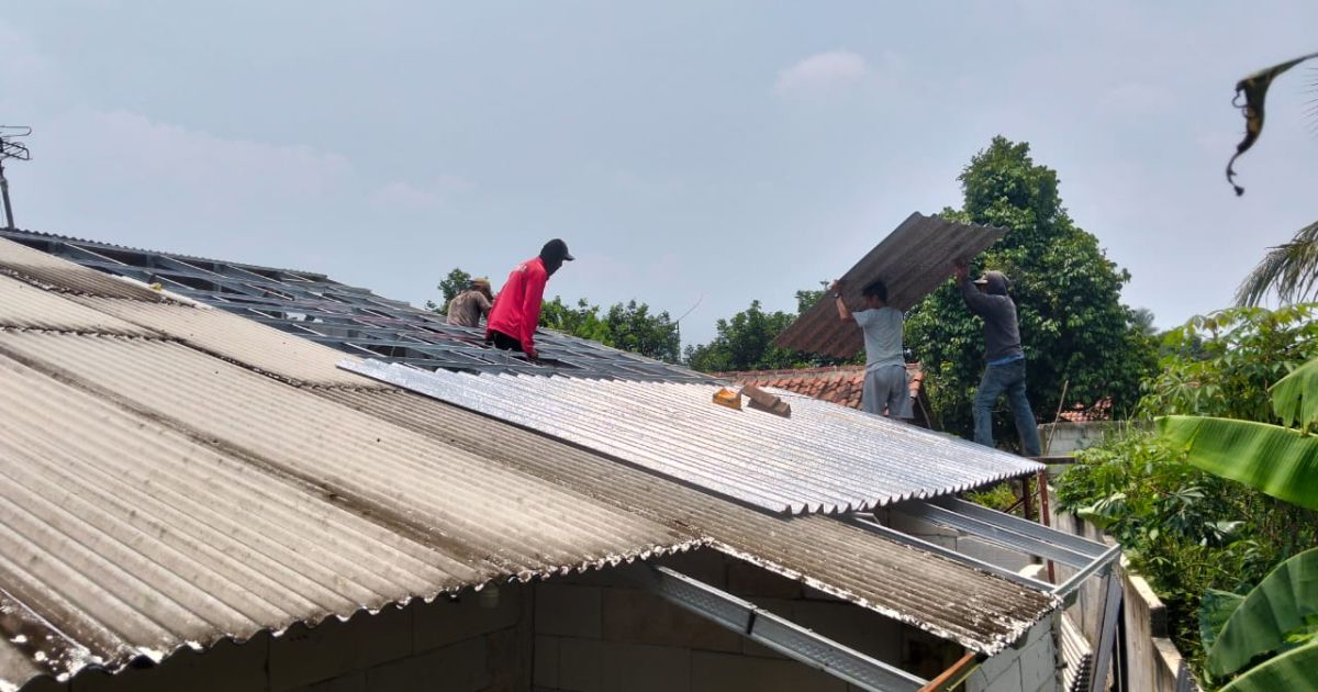 Program Ganti Atap Rumah Wartawan Resmi Direalisasikan di Rumpin