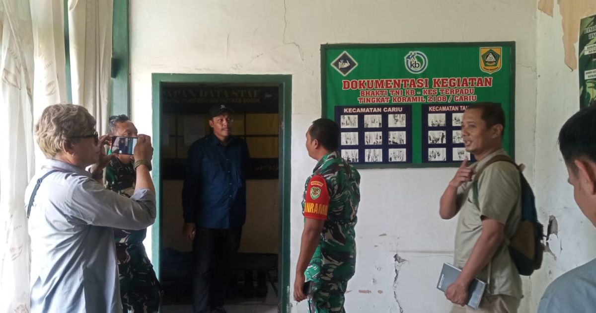 Pembangunan Kantor Koramil 08 Cariu Dimulai Mei, DPTR Bogor Survei Lokasi