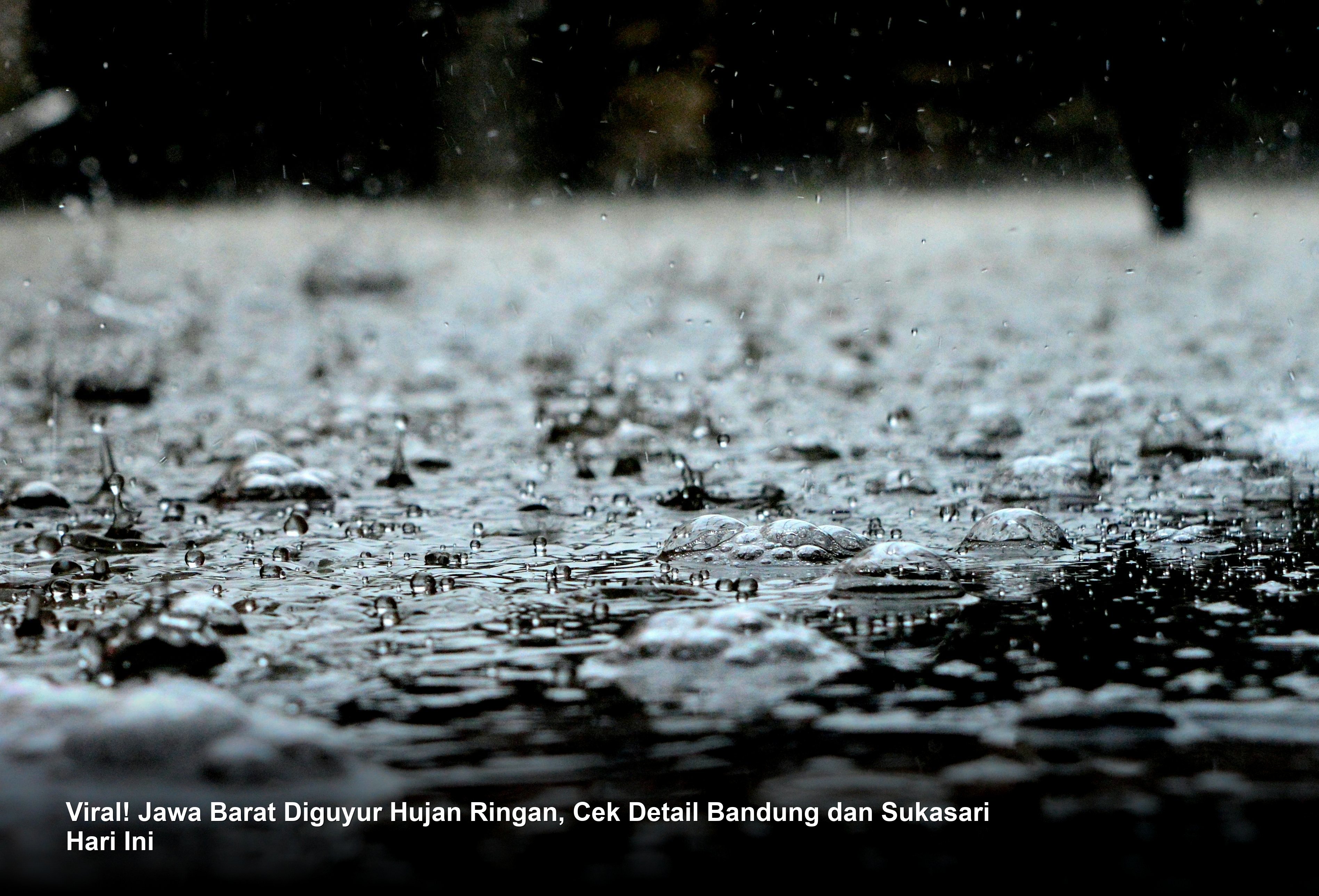 Viral! Jawa Barat Diguyur Hujan Ringan, Cek Detail Bandung dan Sukasari Hari Ini